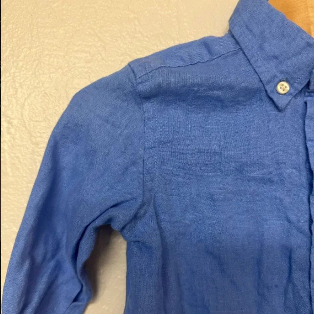 $19 ADD ON ralph lauren linen button-down 2T Zara Janie and Jack‎ Mini Boden